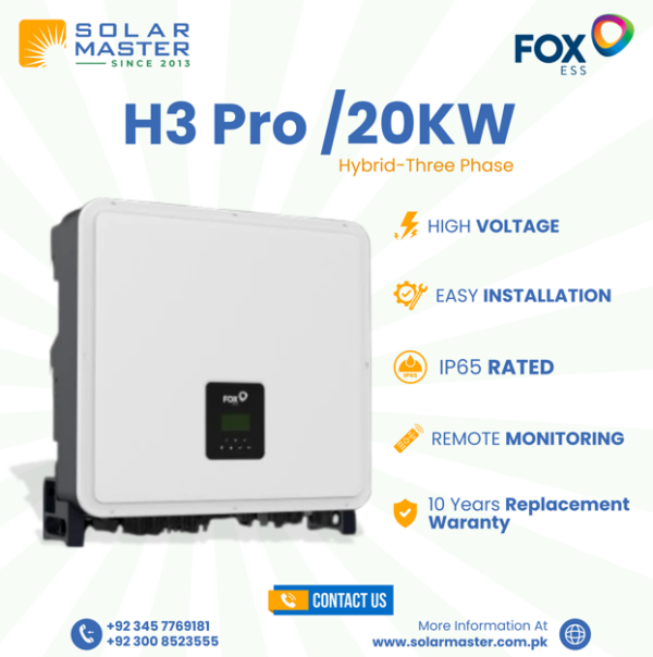 Fox 20KW Hybrid Solar Inverter