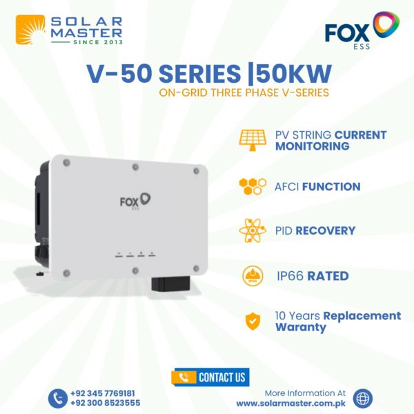 Fox 50KW On-Grid Solar Inverter - Solar Master